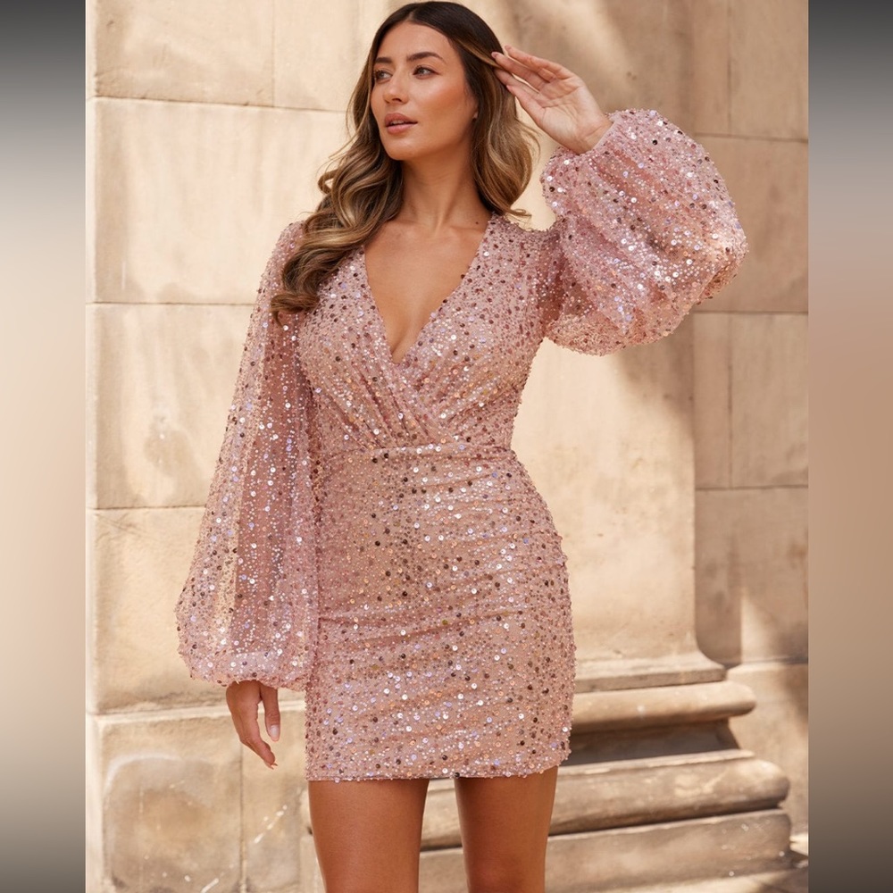 Pink sparkle dress